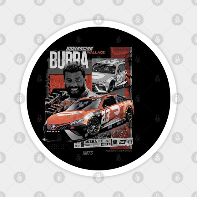 Bubba Wallace 23XI Pit Stop Magnet by art.Hamdan